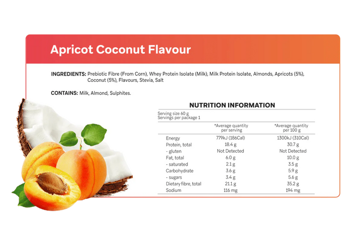 Apricot Coconut Smart Protein Bar - Yo Keto
