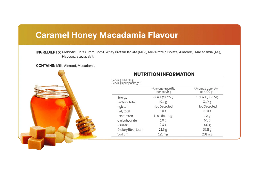 Caramel Honey Macadamia Smart Protein Bar - Yo Keto