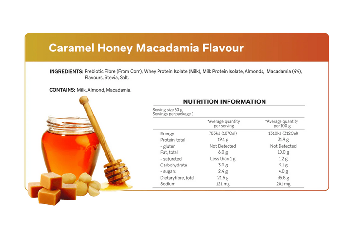 Caramel Honey Macadamia Smart Protein Bar - Yo Keto