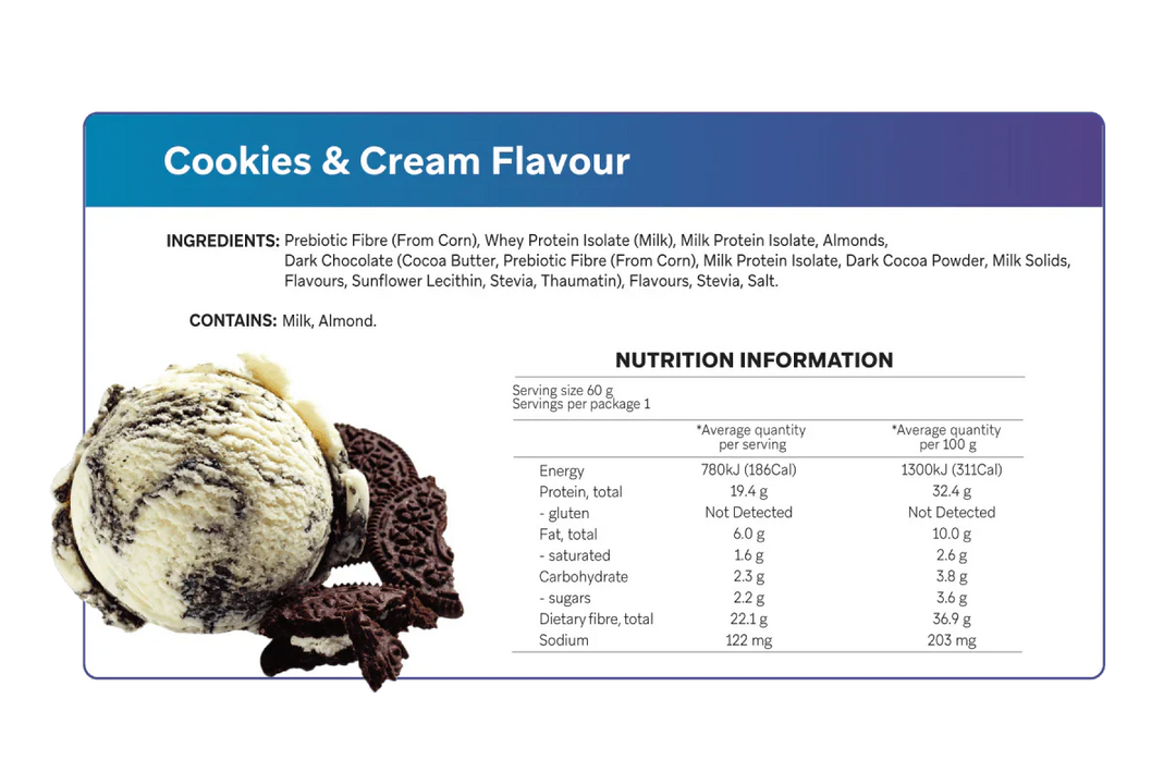 Cookies & Cream Smart Protein Bar - Yo Keto
