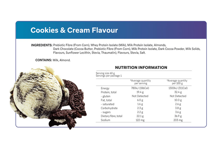 Cookies & Cream Smart Protein Bar - Yo Keto