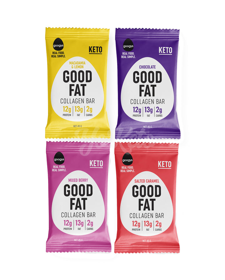 Good Fat Collagen Bar Variety 4 Pack