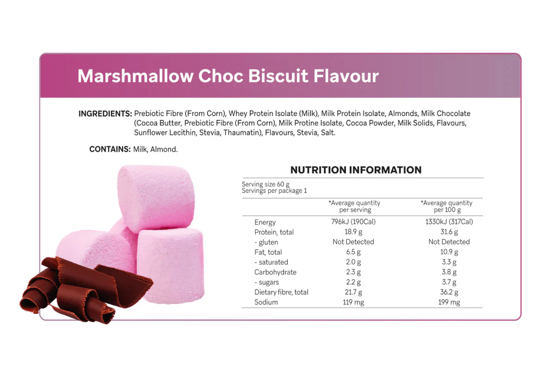 Marshmallow Choc Biscuit Smart Protein Bar - Yo Keto
