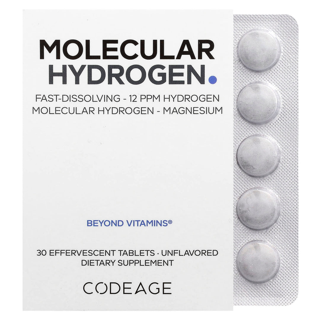 Molecular Hydrogen - Unflavored - 80 mg - 30 Tablets - Love Low Carb