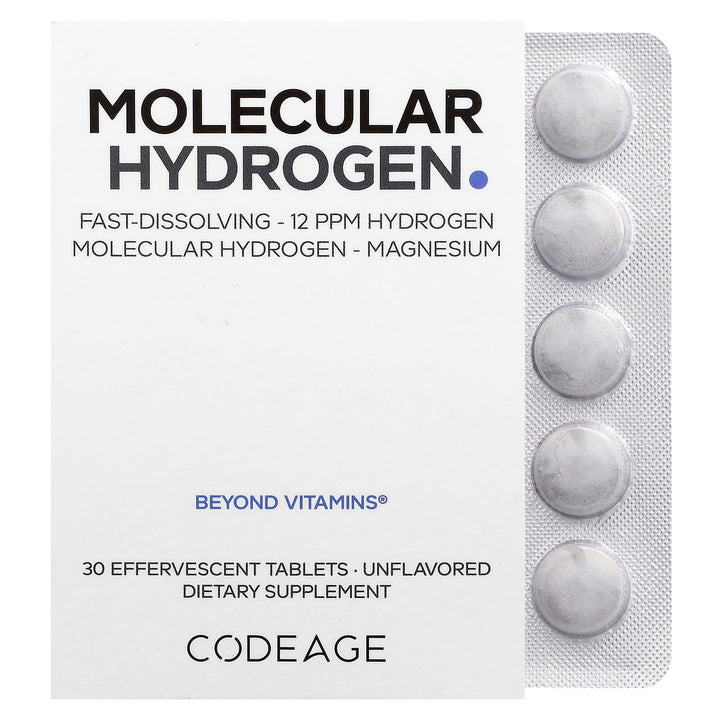 Molecular Hydrogen - Unflavored - 80 mg - 30 Tablets - Love Low Carb