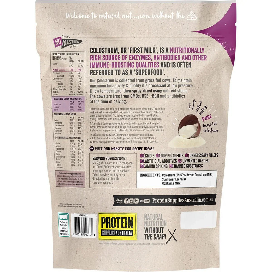 Pure Grass Fed Colostrum - 500g - Love Low Carb