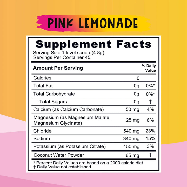 Re - Lyte Kids Hydration - Pink Lemonade - Tub - 45 Serves - Love Low Carb