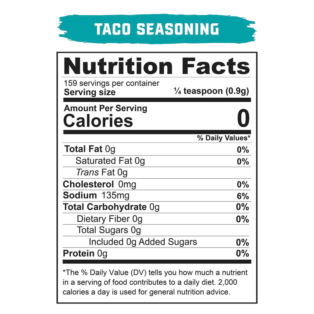 Real Salt Seasonings - Taco Shaker - 143g - Yo Keto