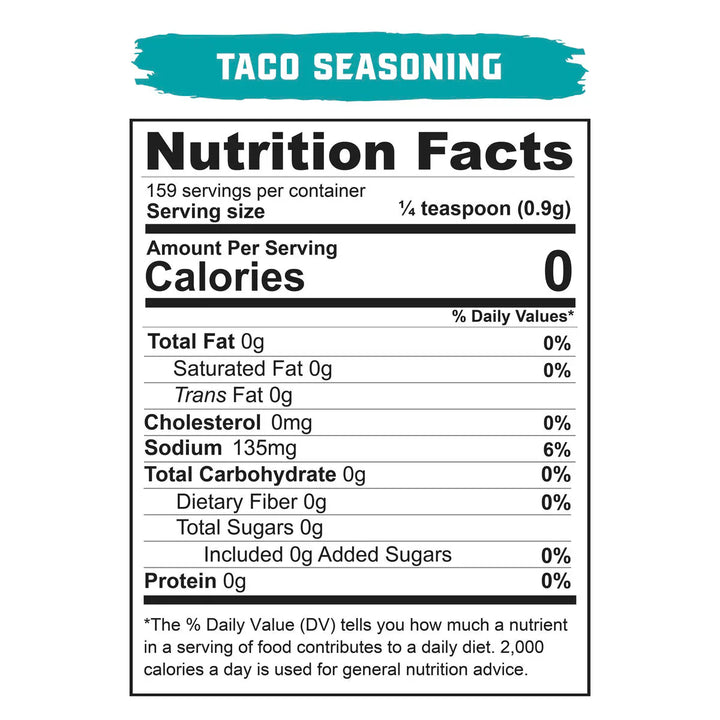 Real Salt Seasonings - Taco Shaker - 143g - Yo Keto