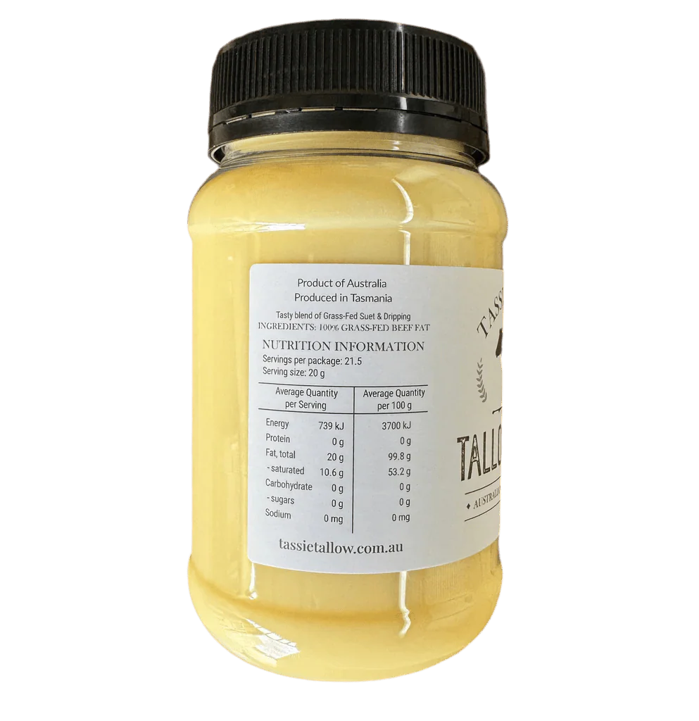 Tallow Butter - Australian Grass Fed - 500ml - Love Low Carb