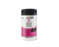 Bottle of Grass Fed Placenta 500mg 160 Capsules by NXGEN Wholefoods, featuring a white and pink label with black lid, designed for easy swallowing.