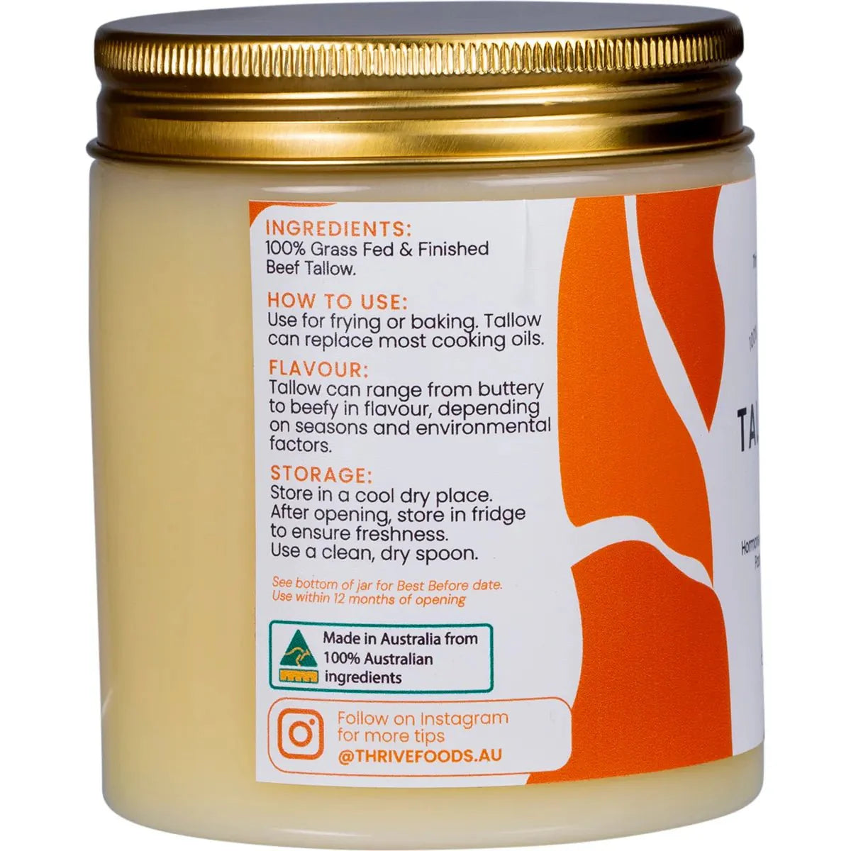 100% Grass Fed Tallow - 250ml - Yo Keto