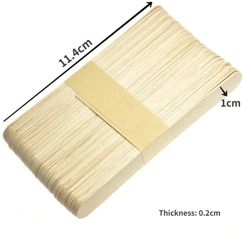 100 Wooden Ice Cream / Popsicle Sticks - Love Low Carb