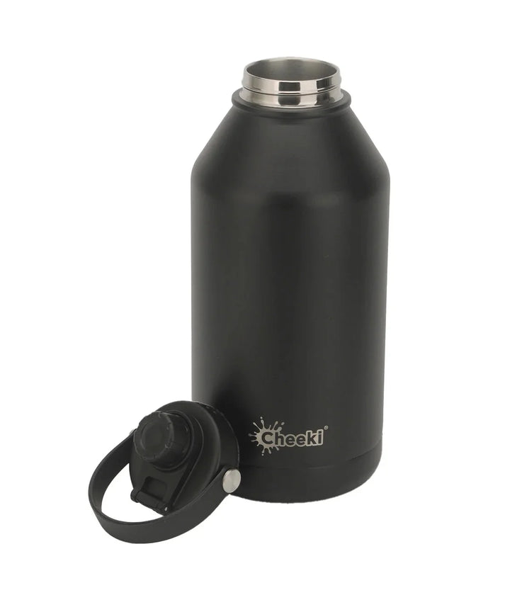 2L Insulated Adventure Bottle - Black - Love Low Carb