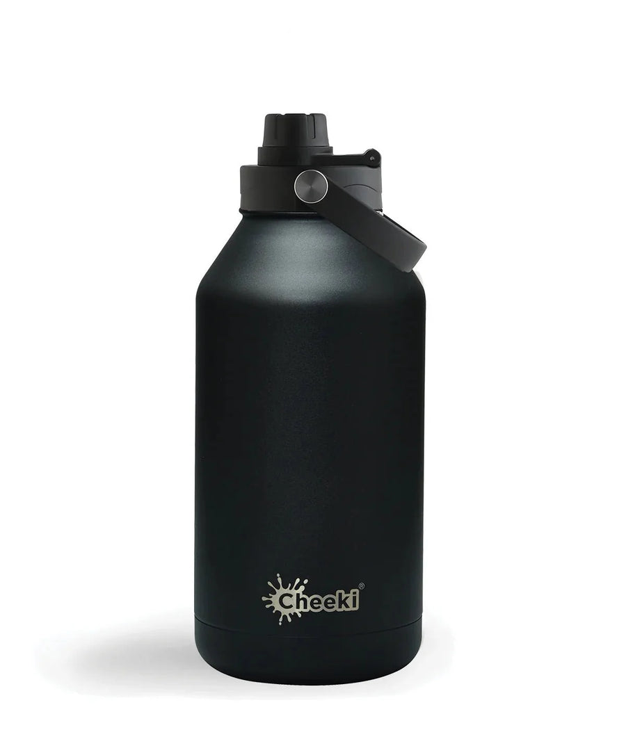 2L Insulated Adventure Bottle - Black - Love Low Carb