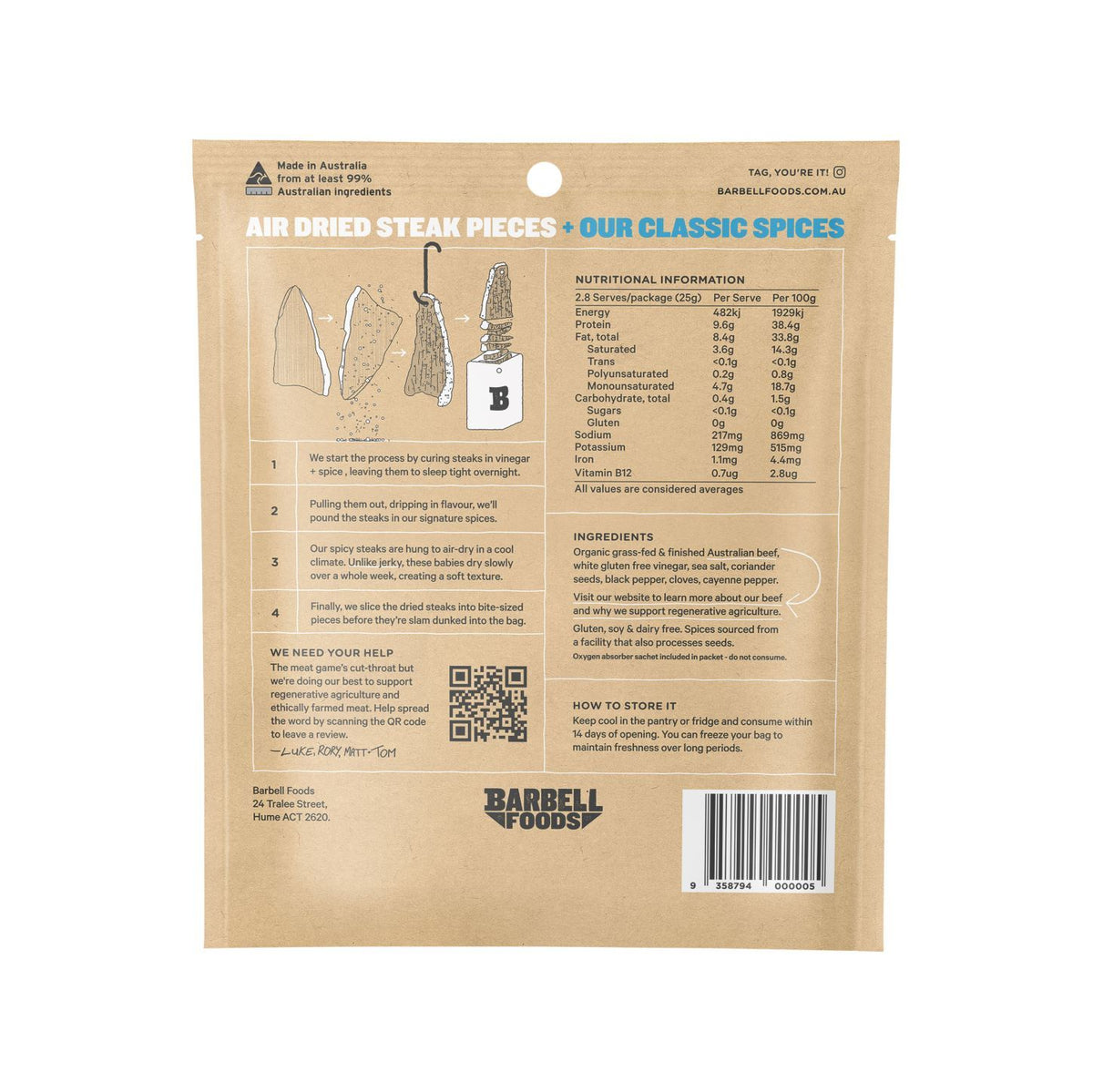 Air Dried Steak - Variety Pack - 70g x 3