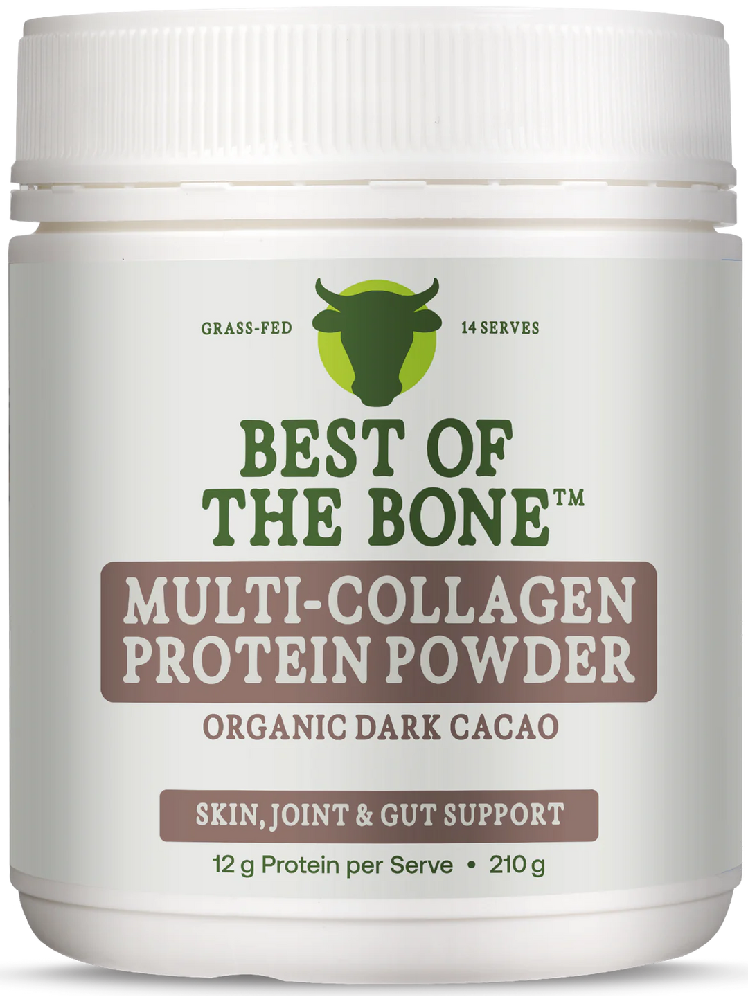 Multi-Collagen Protein Peptides - Raw Organic Cacao - 210g