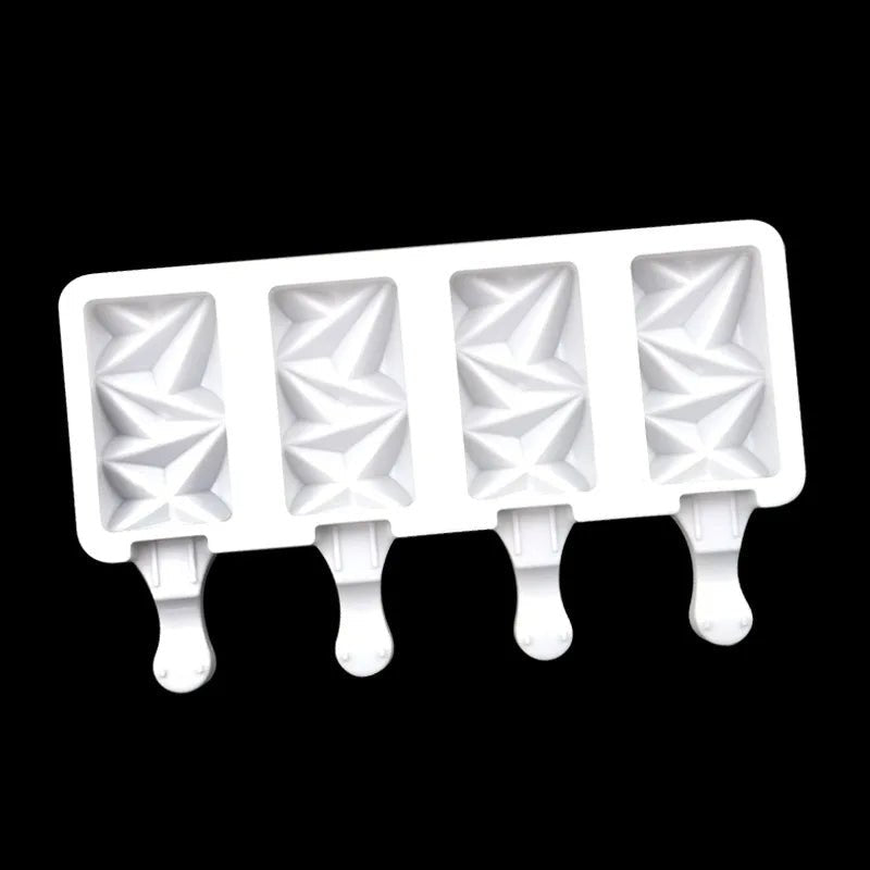 Ice Cream / Popsicle Mould - Small Diamond + 50 Sticks