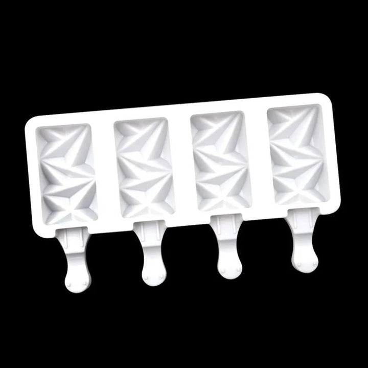 Ice Cream / Popsicle Mould - Small Diamond + 50 Sticks