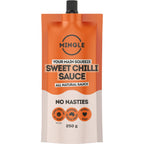 Mingle Sweet Chilli Sauce pouch from the Better For You Sauce 3 Pack, all natural, low carb, keto friendly, and gluten free.