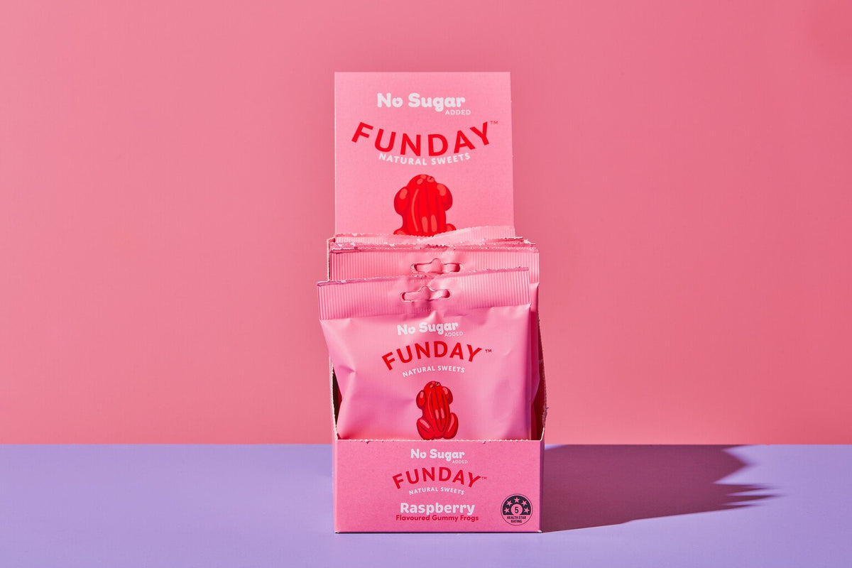 Raspberry Gummy Frogs - 50g