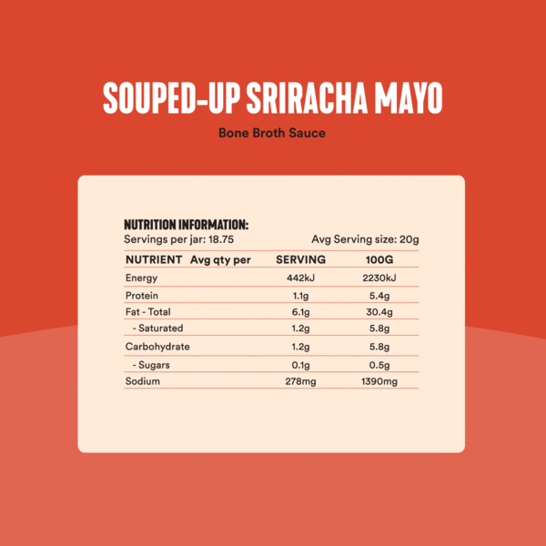 Souped Up Sriracha Mayo - 375g