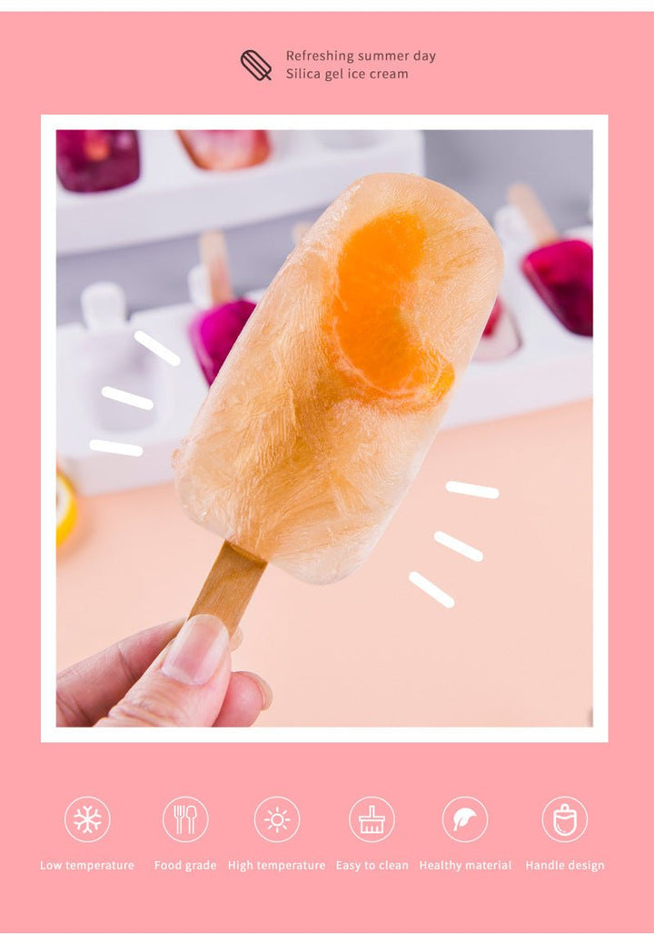 Ice Cream / Popsicle Mould - Large Ellipse + 50 Sticks