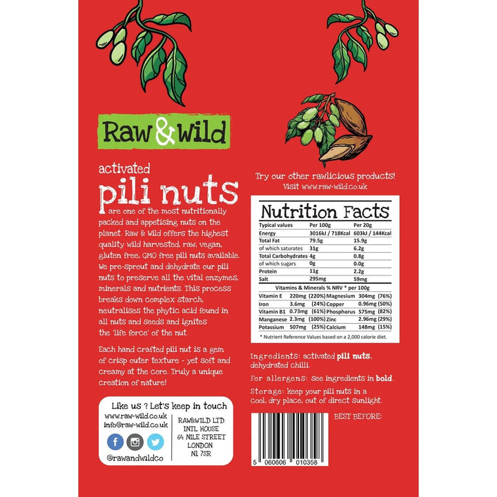 Activated Chilli Pili Nuts - 70g - Love Low Carb