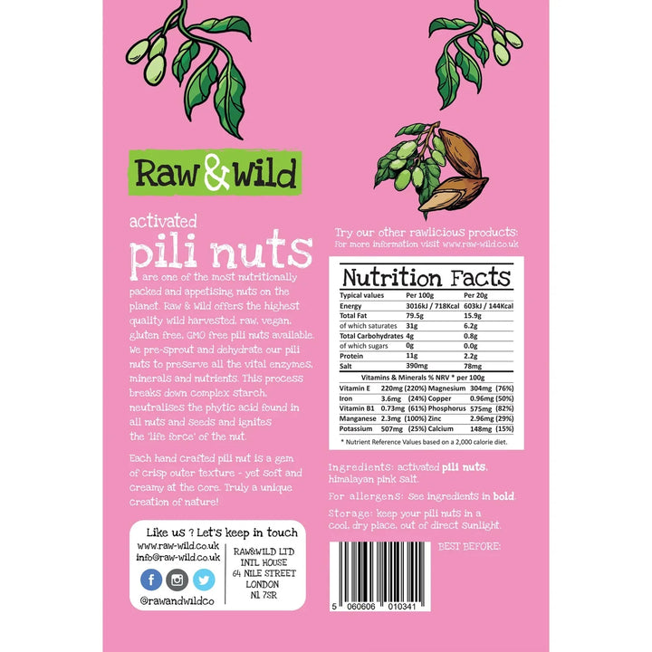Activated Himalayan Pink Salt Pili Nuts - 70g - Love Low Carb
