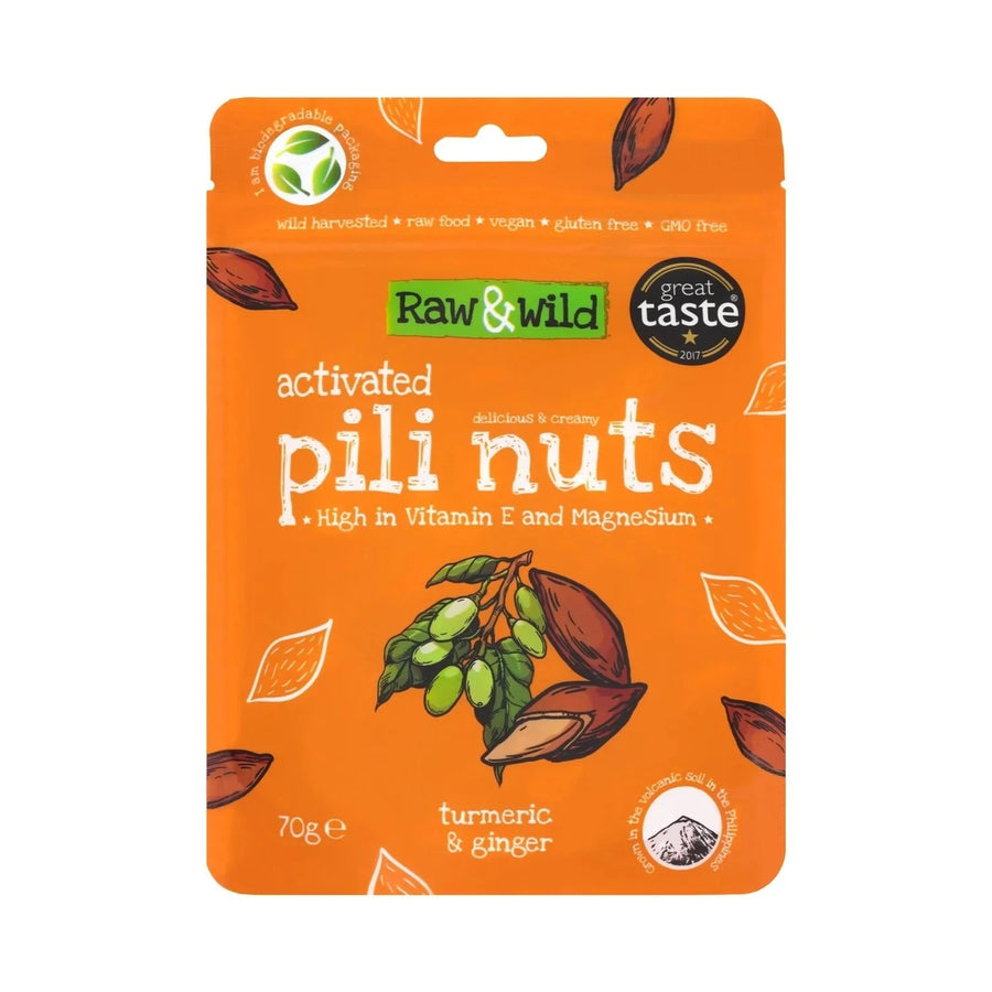Activated Turmeric & Ginger Pili Nuts - 70g - Love Low Carb
