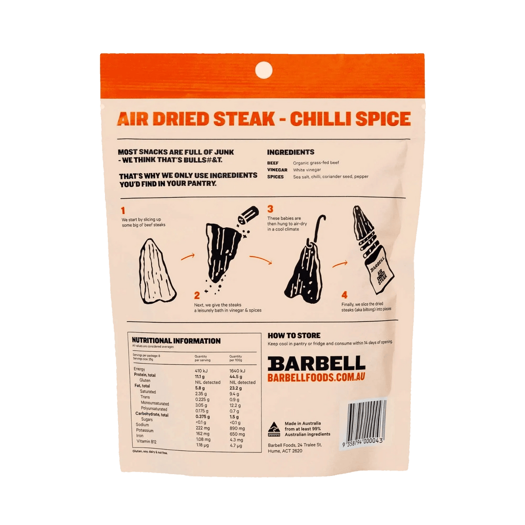 Air Dried Steak - Chilli - 200g