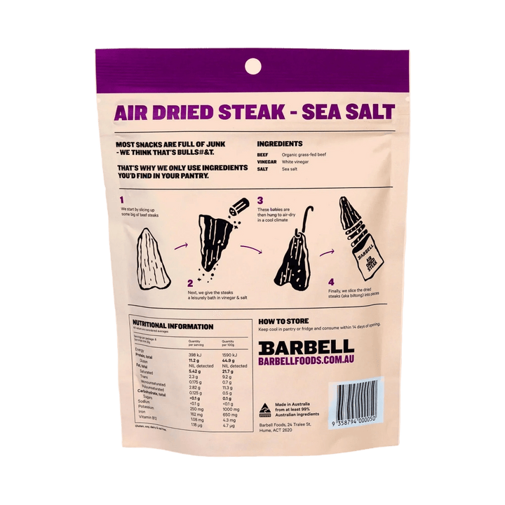 Air Dried Steak - Sea Salt - 200g