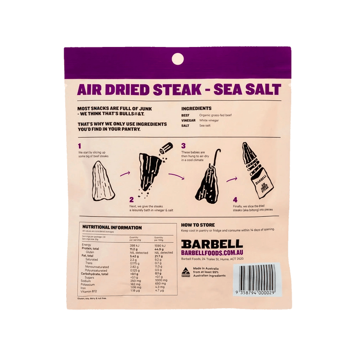 Air Dried Steak - Sea Salt - 70g