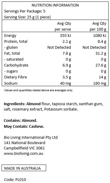 Almond Tortillas - 5 pack - 125g - Love Low Carb