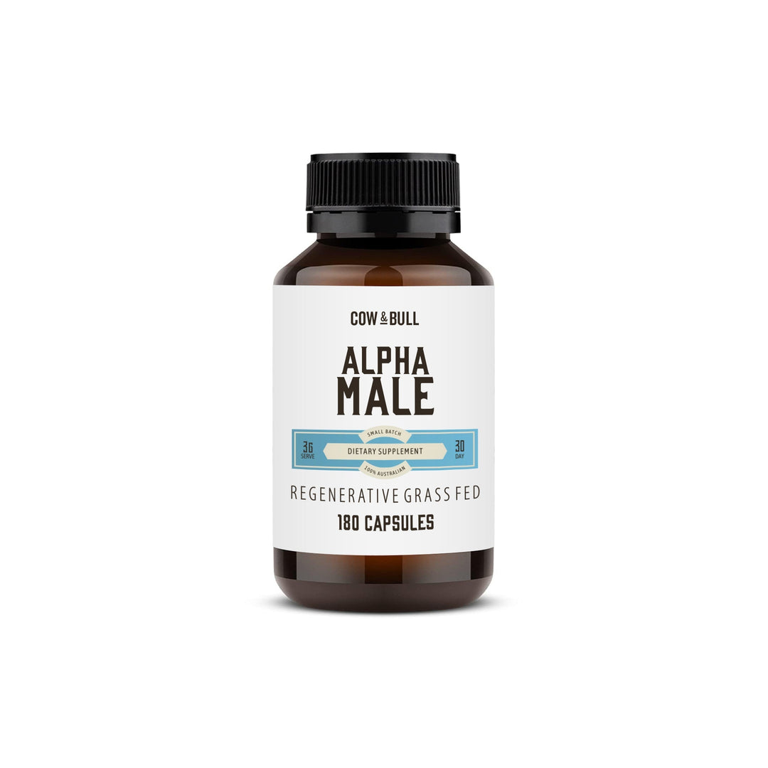 Alpha Male Capsules - Regenerative Grass Fed - 180 Capsules - Yo Keto