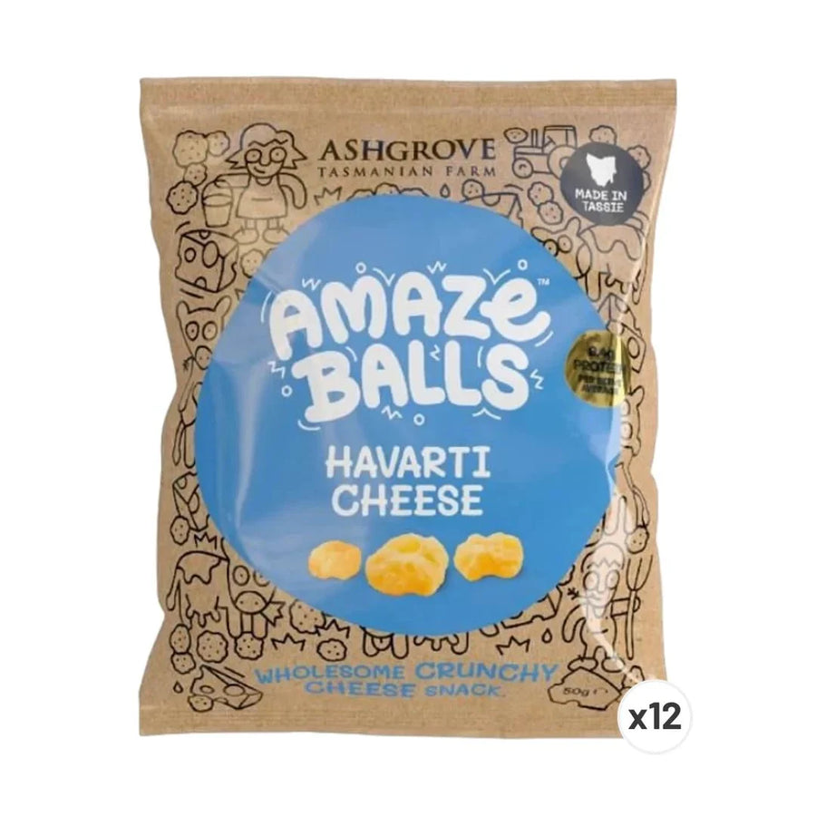 AmazeBalls - Havarti Cheese - Box of 12 - Yo Keto