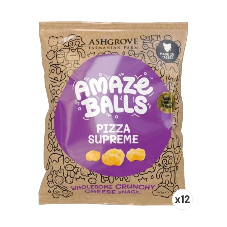 AmazeBalls - Pizza Supreme - Box of 12 - Yo Keto