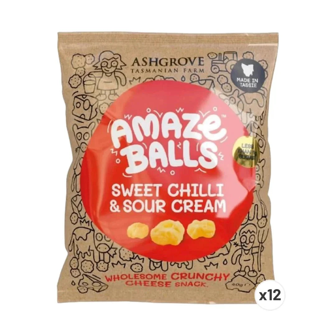 AmazeBalls - Sweet Chilli & Sour Cream - Box of 12 - Yo Keto