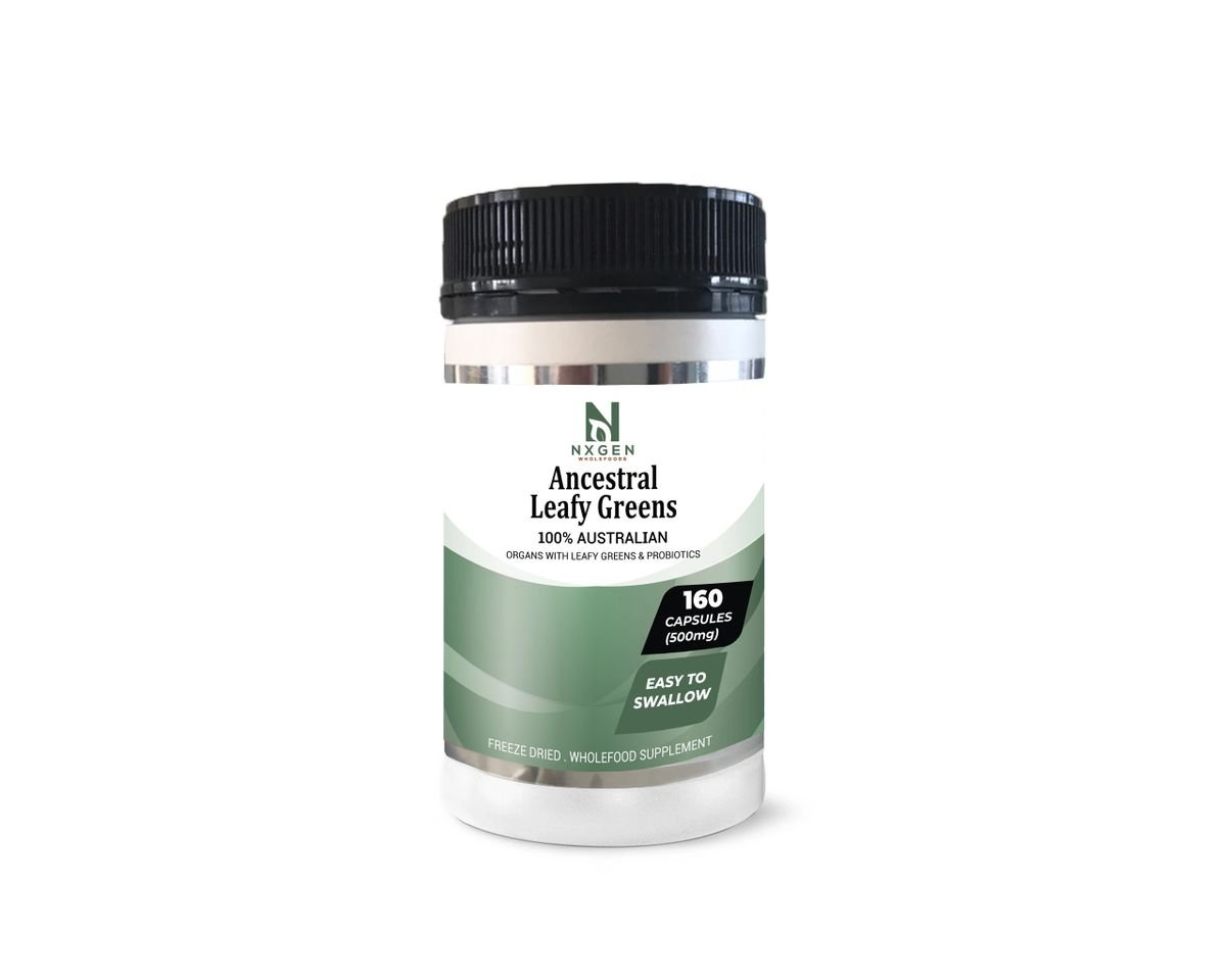 Ancestral Leafy Greens Capsules - Natural Magnesium - 160 Capsules - Love Low Carb