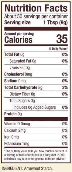 Arrowroot Flour / Starch - Yo Keto