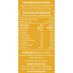 Nutrition facts and ingredients panel for Banana MilkDrops - 40ml by Vitalzing with serving and storage details.