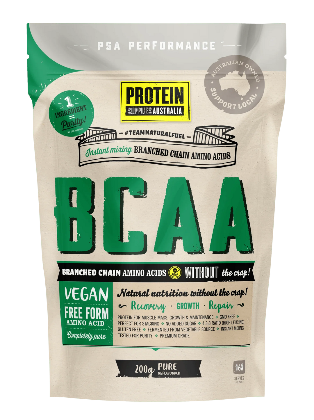 BCAA - Pure - 200g - Best Before 12 Oct 2024 - Love Low Carb
