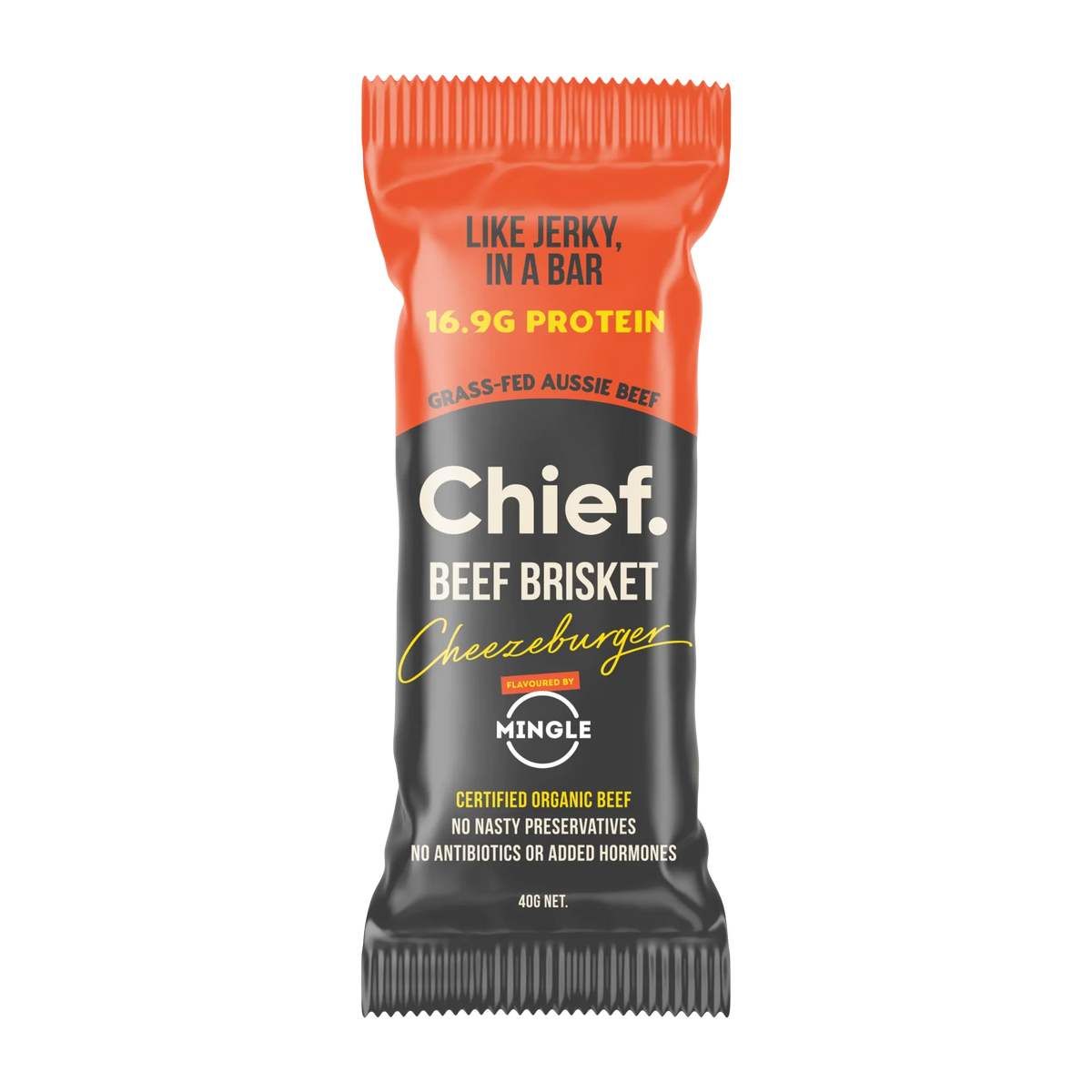 Beef Brisket Bar - Cheezeburger - Box of 12 - Love Low Carb