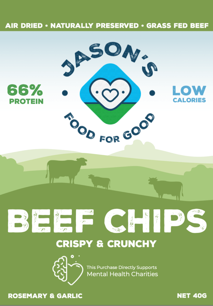 Beef Chips – Rosemary & Garlic - 40g - Love Low Carb