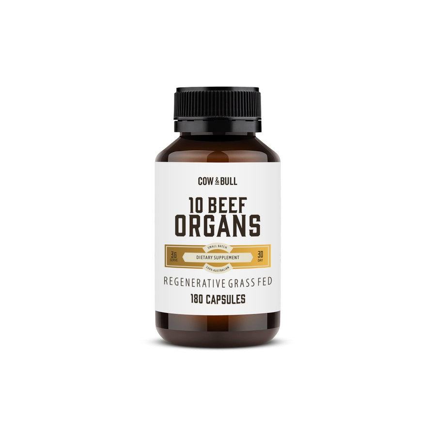 Beef Organs - Regenerative Grass Fed - 180 Capsules - Yo Keto