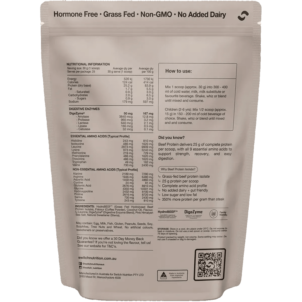 Beef Protein Isolate - Iced Latte - 750g
