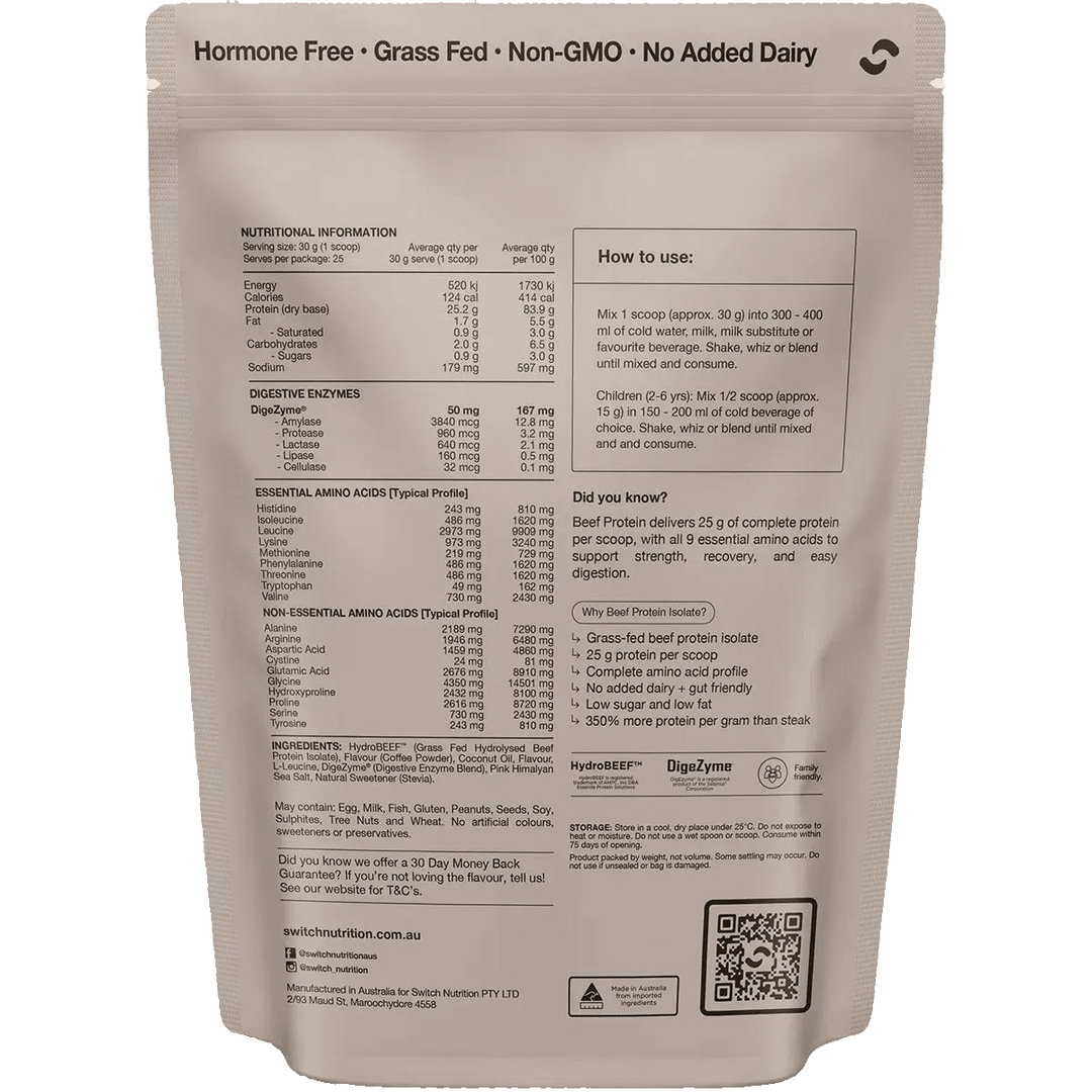 Beef Protein Isolate - Iced Latte - 750g