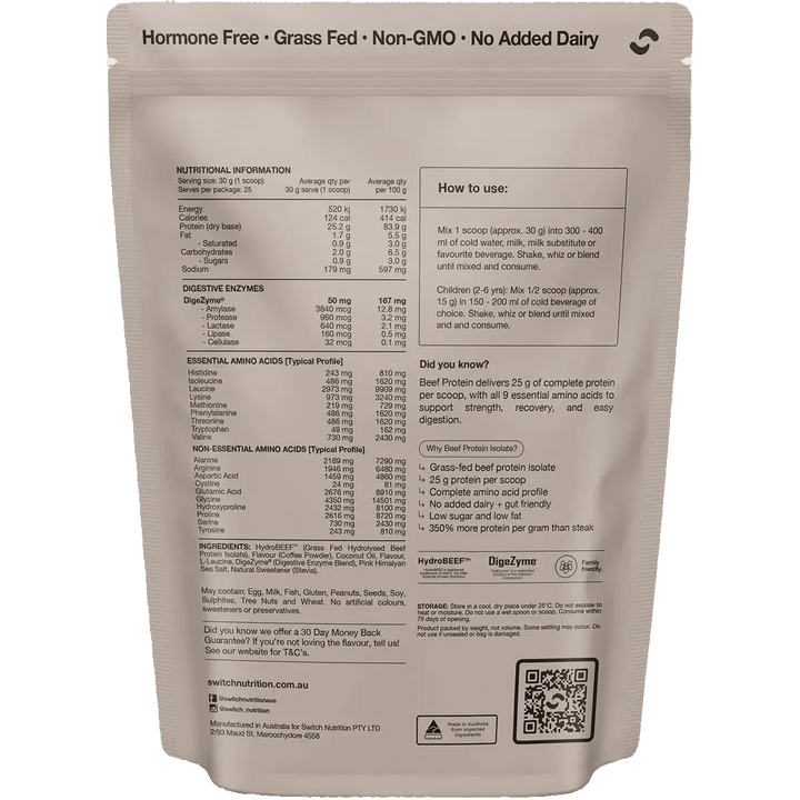 Beef Protein Isolate - Iced Latte - 750g