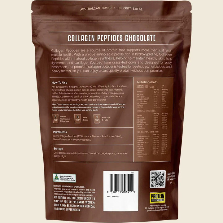 Grass Fed Collagen Peptides - Chocolate - 1kg