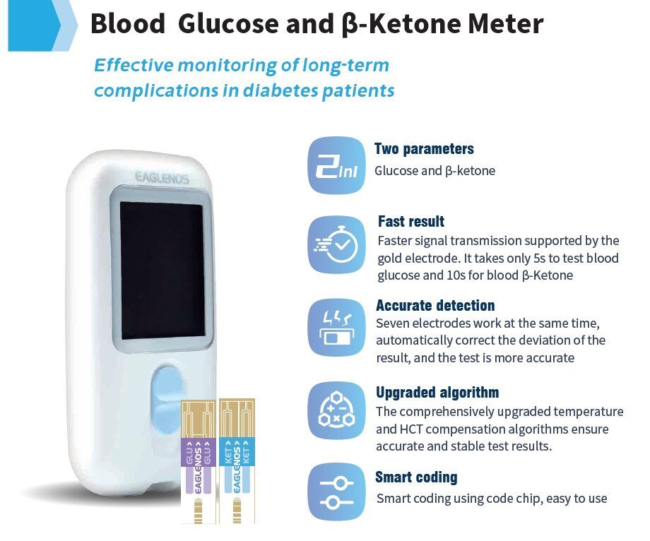 Blood ketone test strips x 50 - Yo Keto